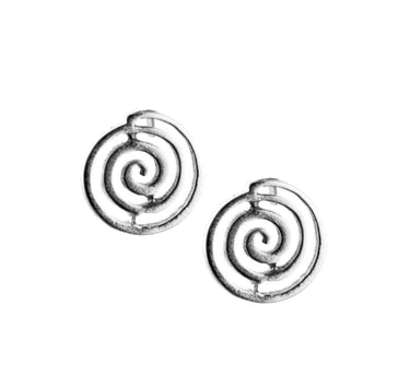 Aretes espiral plata